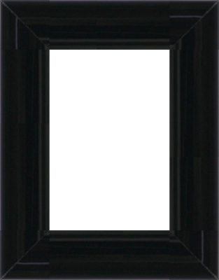 Mira Cornice in legno Paris 100x140 cm - nero lucido - vetro